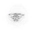 The Lia Set With A 2.5 Carat Elongated Cushion Lab Diamond For Cheap