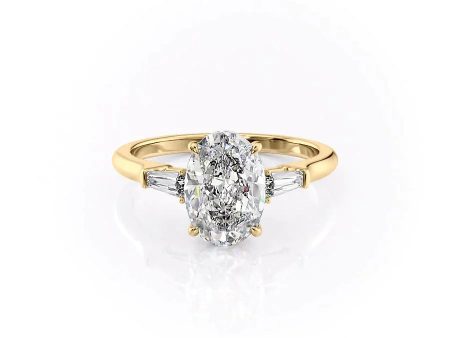 The Liv Set With A 3 Carat Oval Lab Diamond Cheap