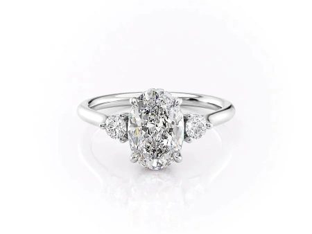 The Lia Set With A 2 Carat Oval Lab Diamond For Cheap