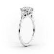 The Lia Set With A 2.5 Carat Elongated Cushion Lab Diamond For Cheap