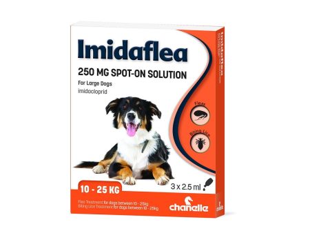 Chanelle Imidaflea 250Gm Spot-On For Large Dogs 10-25Kg 3 Pipettes Fashion