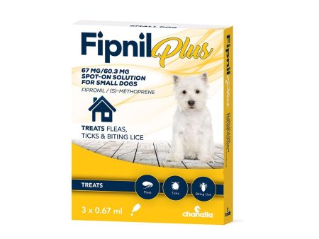 Chanelle Fipnil Plus Spot-On For Small Dogs 2-10Kg 3 Pipettes Sale