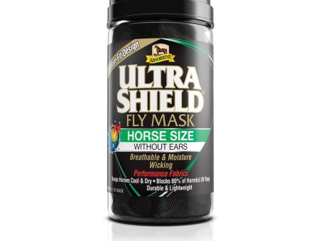 Absorbine Ultrashield Fly Mask Without Ears Horse Black Online now