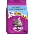 Whiskas Adult Complete Dry Cat Food Biscuits Tuna 7kg on Sale