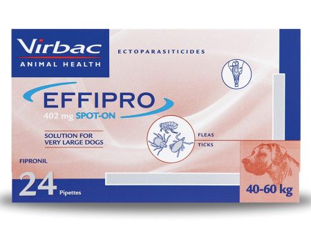 Virbac Effipro Spot On For Extra Large Dogs 4 Pipettes Online Hot Sale