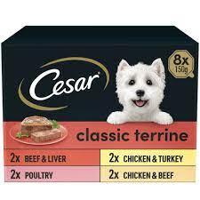 Cesar Classics Wet Dog Food Terrine Mixed Selection 8x150g For Sale