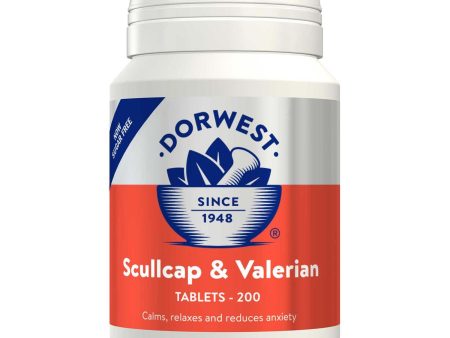 Dorwest Herbs Scullcap & Valerian 200 Tablets Cheap