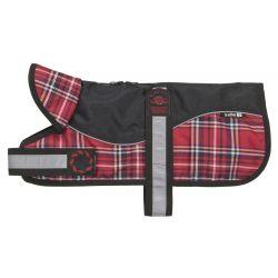 Animate Reflective Black Red Tartan Padded Harness Coat 10  (26cm) 10  Online Hot Sale