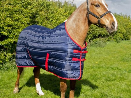 Whitaker Thomas Stable Rug 250Gm 7  0  Navy Red Fashion