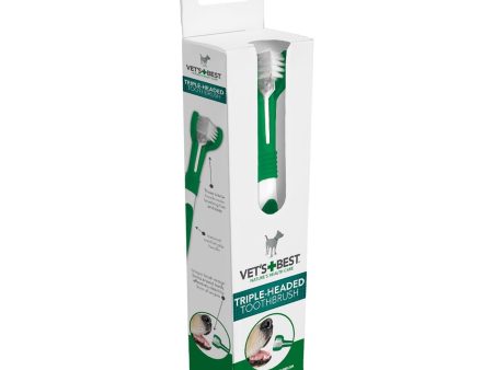 Vets Best Triple Headed Toothbrush For Dogs For Discount