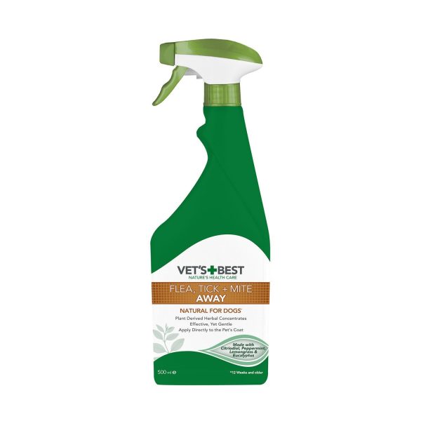 Vets Best Natural Flea Tick & Mite Away For Dogs 500Ml Cheap