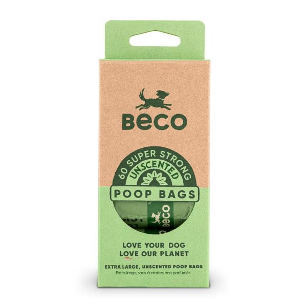 Beco Super Strong Unscented Poop Bags x 60 Hot on Sale