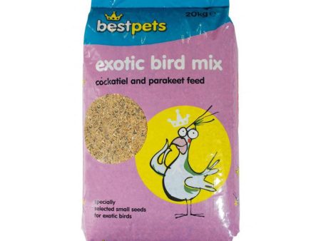 Bestpets Cockatiel & Parakeet Exotic Bird Mix 20kg Cheap