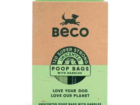 Beco Poop Bags with Handles, Unscented, 120 Pack Discount