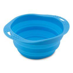 Beco Collapsible Travel Bowl Blue Medium Online now