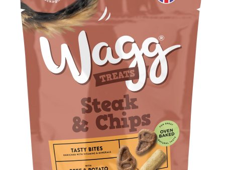 Wagg Steak & Chips Treats, 125g Cheap