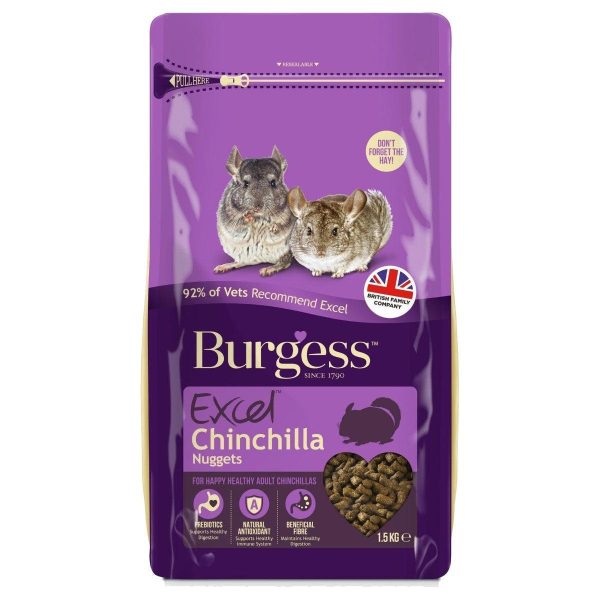 Burgess Excel Chinchilla Nuggets, 1.5kg on Sale