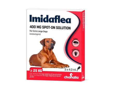 Chanelle Imidaflea 400Gm Spot-On For Extra Large Dogs Over 25Kg 3 Pipettes For Discount