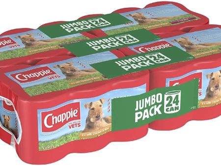 Chappie Adult Wet Dog Food Tins Favourites in Loaf 24 x 412g Online Hot Sale