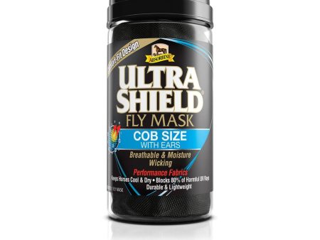 Absorbine Ultrashield Fly Mask With Ears Cob Black For Sale