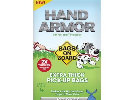 Bags On Board Hand Armour 2X Extra Thick Pick-Up Bags 100 Bags Cheap