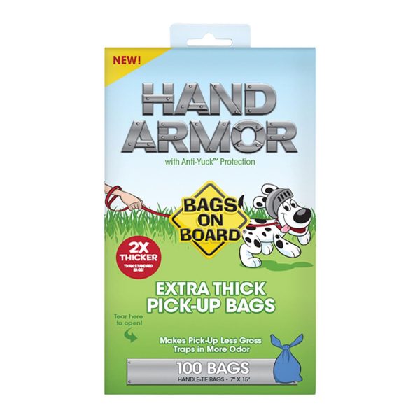 Bags On Board Hand Armour 2X Extra Thick Pick-Up Bags 100 Bags Cheap