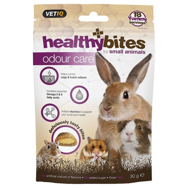 VETIQ Healthy Bites Odour Care Small Animal Treats 30g on Sale