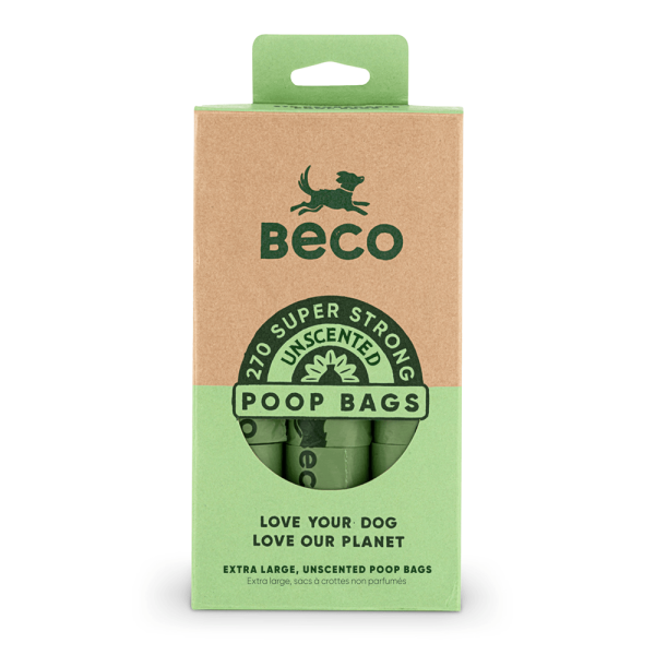 Beco Super Strong Unscented Poop Bags x 270 For Sale