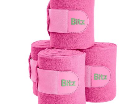 Bitz Bandages Fleece Pink 4 Pack Supply