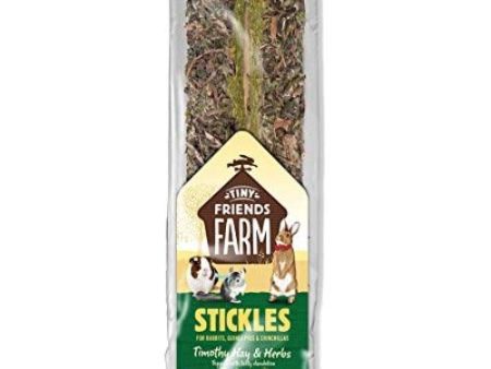 Tiny Friends Farm Stickle Timothy Hay and Herbs 100g on Sale