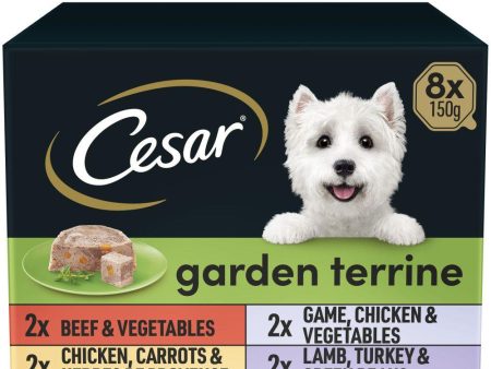 CESAR Garden Terrine Mixed Selection in Loaf 8x150g Discount