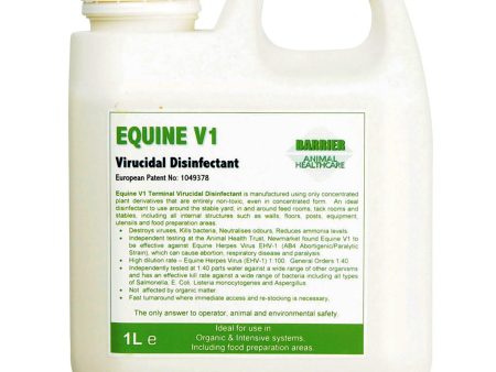 Barrier Equine V1 Virucidal Disinfectant 1ltr Discount