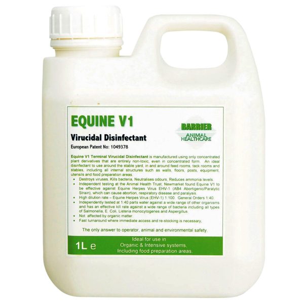 Barrier Equine V1 Virucidal Disinfectant 1ltr Discount