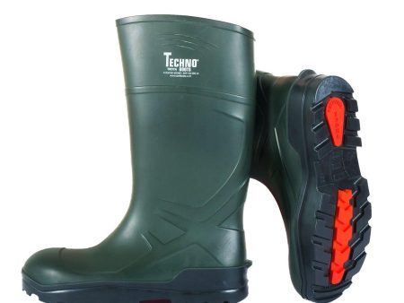 Troya Techno Wellingtons Safety Size 10 (44) Dark Green Black Adult Online Hot Sale