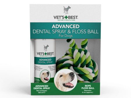 Vets Best Dental Pocket Spray & Floss Ball 120Ml Cheap