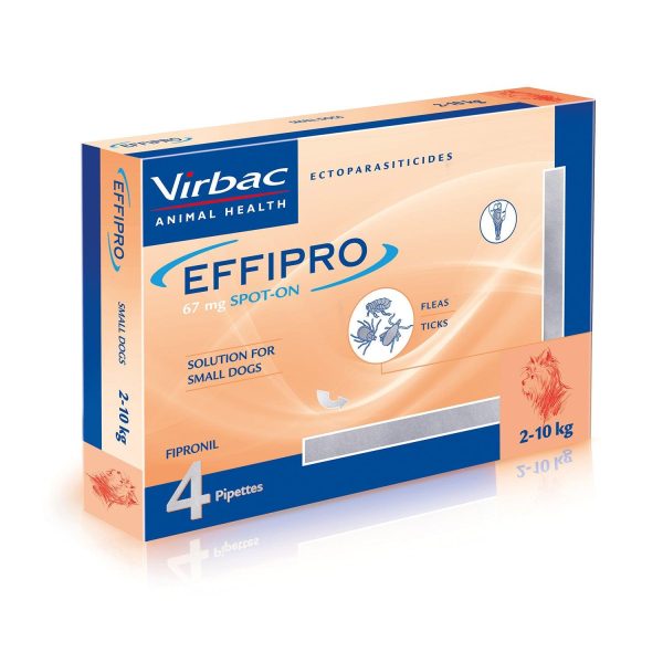 Virbac Effipro Spot On For Small Dogs 4 Pipettes Fashion