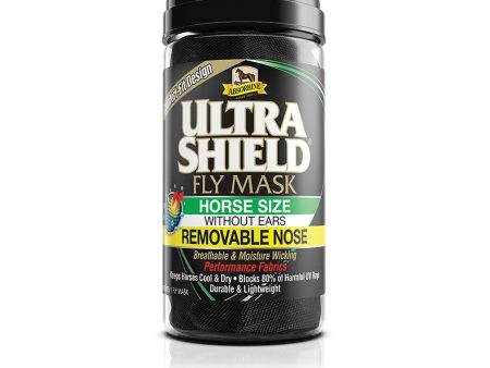 Absorbine Ultrashield Fly Mask C W Removable Nose Without Ears Horse Black Discount