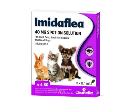 Chanelle Imidaflea 40Gm Spot-On For Small Pets Under 4Kg 3 Pipettes Fashion