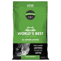 Worlds Best Cat Litter 14lb Original Unscented (6.35kg) 14lb Online now