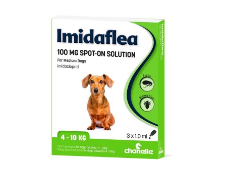 Chanelle Imidaflea 100Gm Spot-On For Medium Dogs 4-10Kg 3 Pipettes For Sale