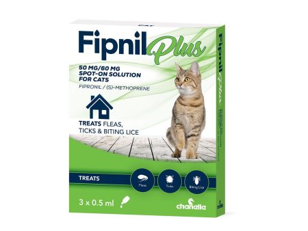 Chanelle Fipnil Plus Spot-On For Cats 3 Pipettes Hot on Sale